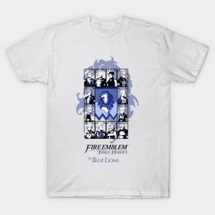 Fire Emblem Three Houses: The Blue Lions Featuring Male Byleth T-Shirt